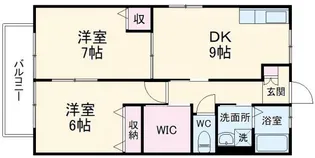 サンライズ【2階】の間取り