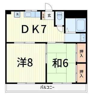 GYマンション【2階】の間取り