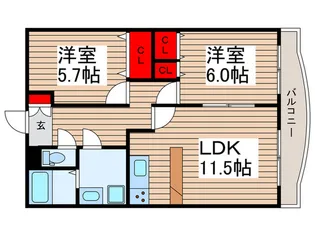 エルグラン【2階】の間取り