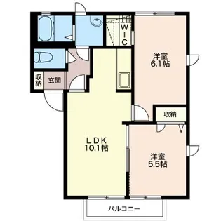 メゾン プロスペール シャーメゾン【1階】の間取り