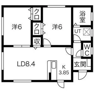 岩手県花巻市本館3【一戸建】の間取り