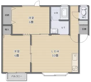 パレスはせがわ【2階】の間取り