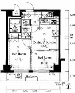 エグザ両国リアン【2階】の間取り