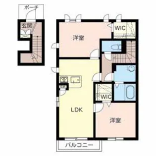 サニーヒル幸 1号館【2階】の間取り