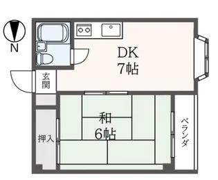 ヘリオス天神町レジデンス【4階】の間取り