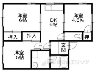 ハイム北芹川【1階】の間取り
