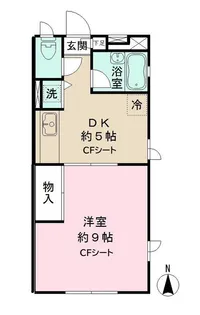 サンスクエア松ヶ丘【1階】の間取り