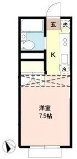 エステートピア戸田【2階】の間取り