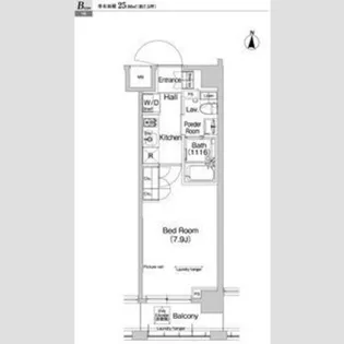 プラウドフラット神楽坂III【2階】の間取り