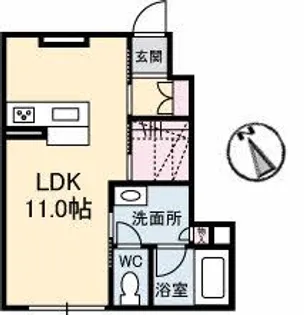 エクラシエ T【1階】の間取り