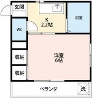 1Kの間取り画像