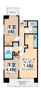 フレスコ川崎【5階】の間取り