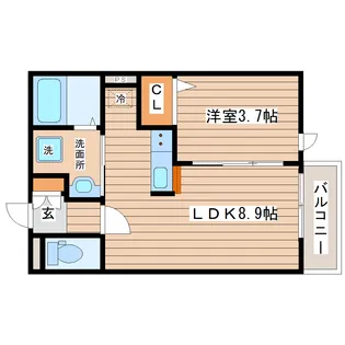 ウェルシャトー旭ヶ丘2番館【2階】の間取り