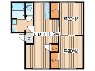 サンハイツ【1階】の間取り