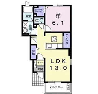 プリムローズ赤浜 IV【1階】の間取り