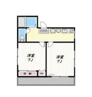 メゾンドソレイユ【4階】の間取り