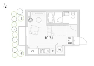 パークレジデンス二子玉川【1階】の間取り