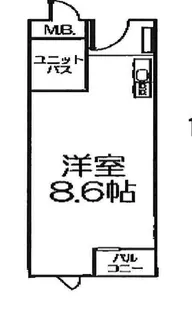 アクセスコート箕面【1階】の間取り