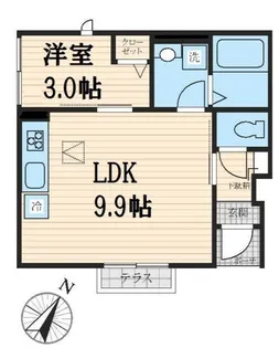 東京都中野区鷺宮1【アパート】の間取り