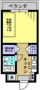ラフィーネ学生マンション【1階】の間取り