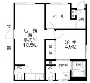 コーポ森【1階】の間取り