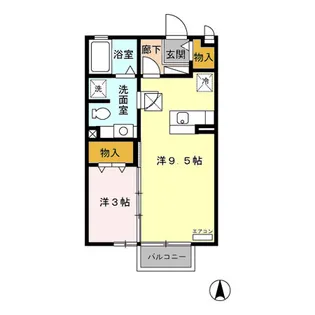 アヴァンギャルド【1階】の間取り