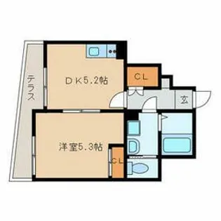 South One【1階】の間取り