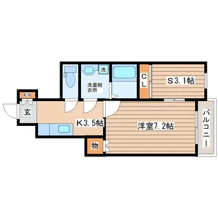 la vie bell I棟 (ラヴィベル)【1階】の間取り