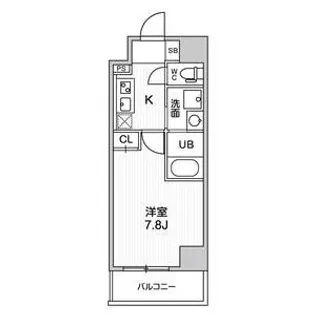 ALTERNA日暮里【6階】の間取り