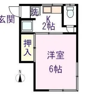 黎明ハイツ【2階】の間取り