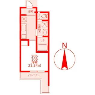 Bright Stage Tsujido【2階】の間取り
