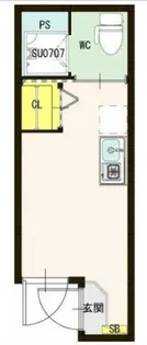 ハーモニーテラス野沢【1階】の間取り