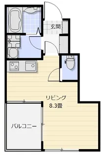 Cenova Ebisu【1階】の間取り