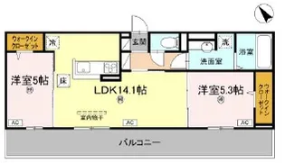 徳島県徳島市問屋町【アパート】の間取り