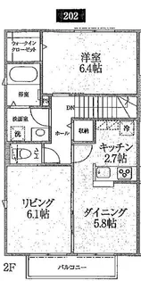 パークナード横濱【2階】の間取り