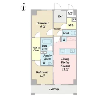 (仮称)狛江市東和泉3丁目計画 新築工事【4階】の間取り