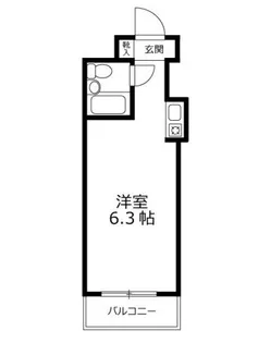 扶桑ハイツ四谷【2階】の間取り