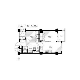 カスタネア栗平【3階】の間取り