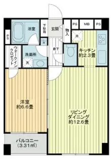 東京都台東区駒形1【マンション】の間取り