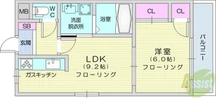 リヴィエール1【1階】の間取り