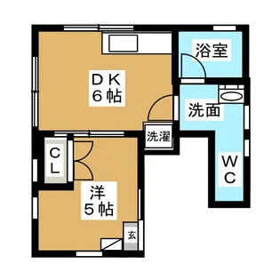 東京都品川区荏原2【アパート】の間取り
