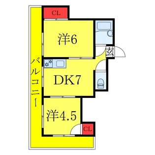 東京都北区赤羽西4【マンション】の間取り