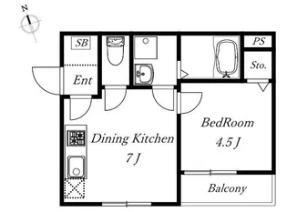 アパルトマン1【1階】の間取り