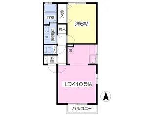 ラフォーレ【1階】の間取り