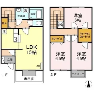 岡山県岡山市南区西市【一戸建】の間取り