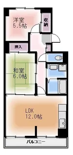 シャトー汐路【3階】の間取り