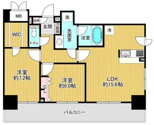 Dクラディア仙台五橋【2階】の間取り