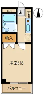 ジョイフル貝沢 3号【3階】の間取り