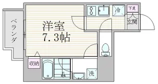 エスジーコート元浅草【5階】の間取り