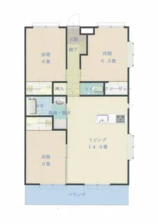 マルマンシティセントロI【3階】の間取り